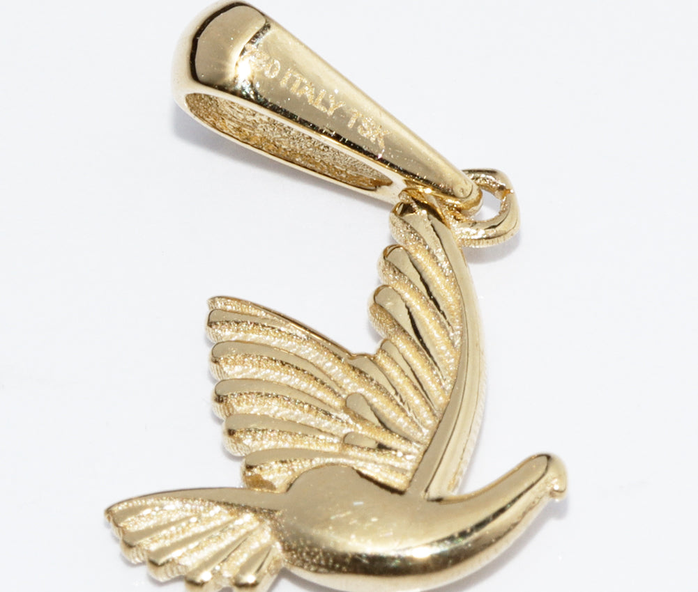 K18YG Bird Pendant Top