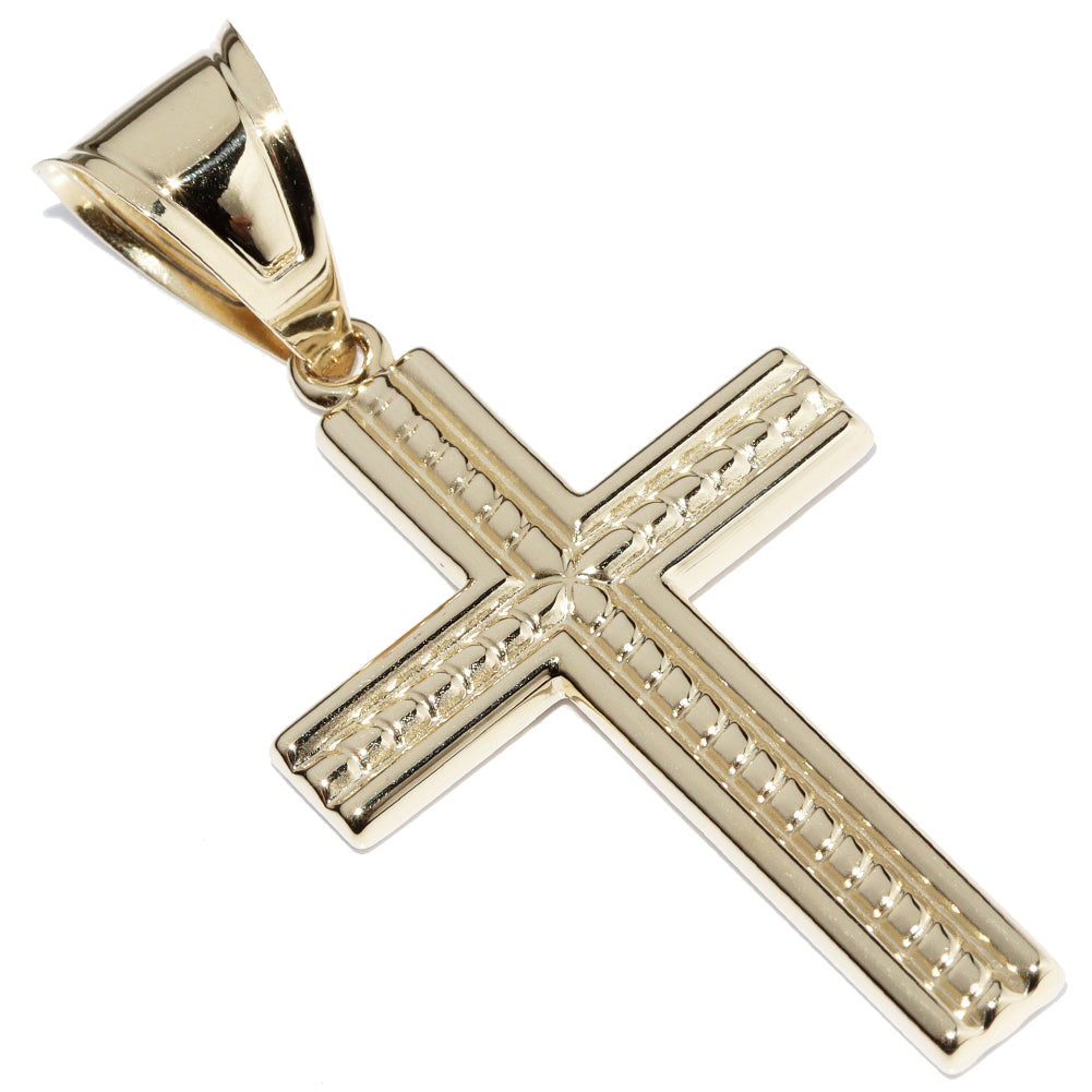 K18YG Cross Pendant Top in Pristine Condition