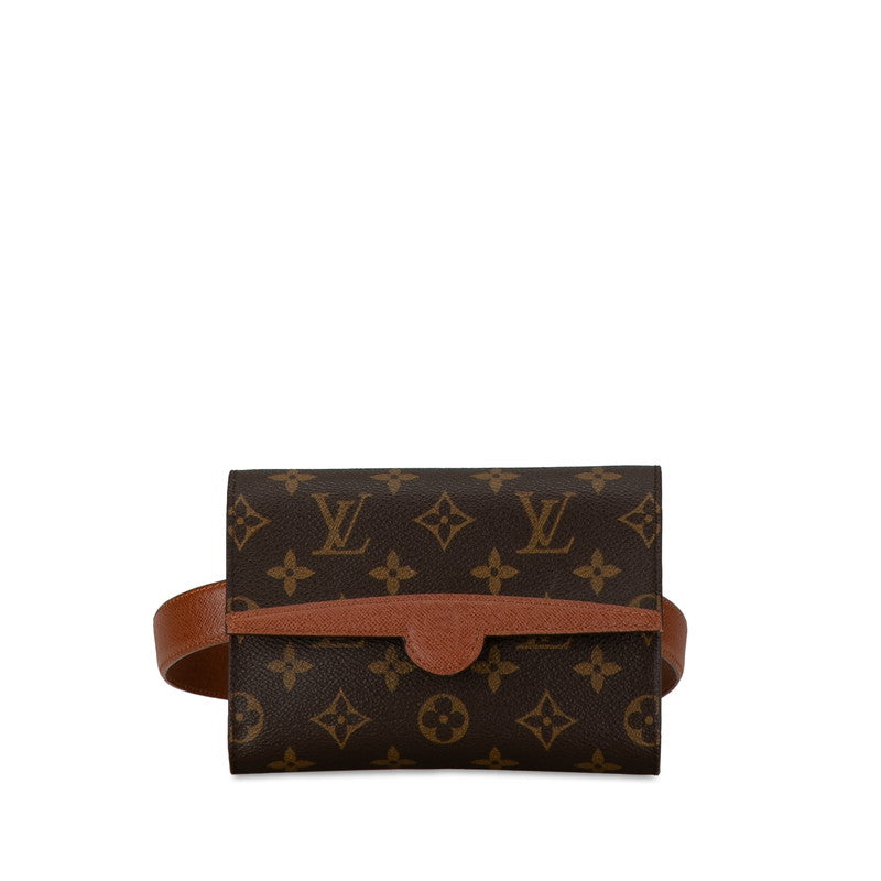 Louis Vuitton Monogram Arche Waist Bag M51975 Brown PVC Leather in Very Good Condition