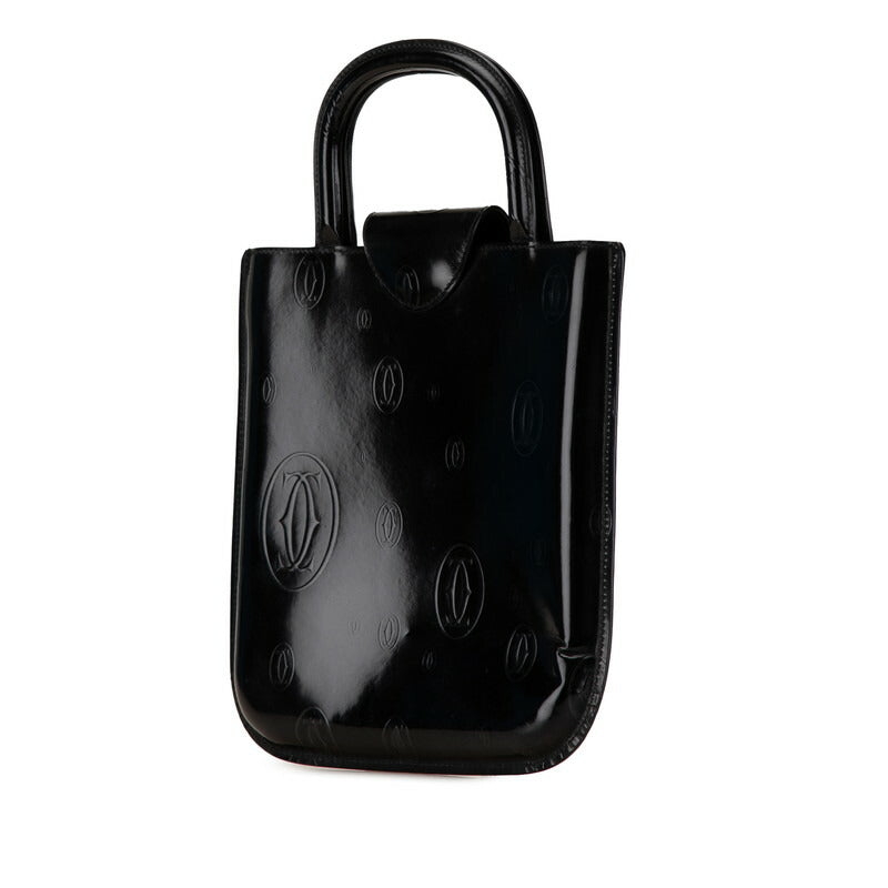 Cartier Happy Birthday Enamel Handbag Black