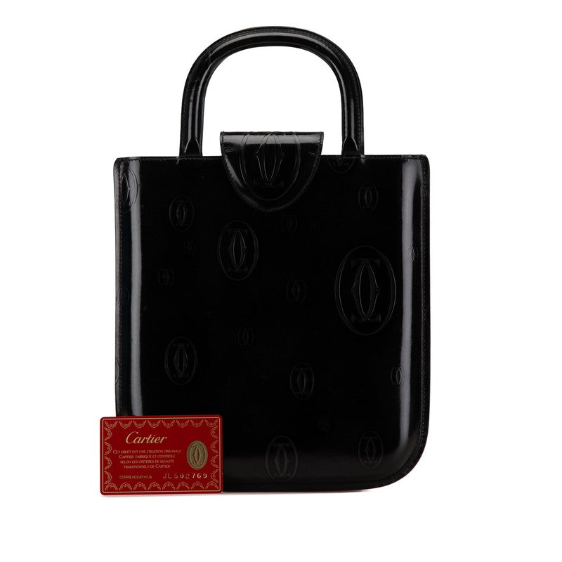 Cartier Happy Birthday Enamel Handbag Black