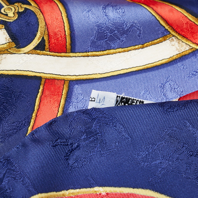 Hermes Silk Scarf LINSTRVCTION DV ROY in Very Good Condition