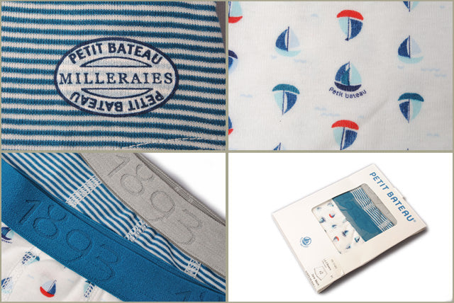 Petit Bateau Kids Underwear 2-Pack Trunks in Pristine Condition