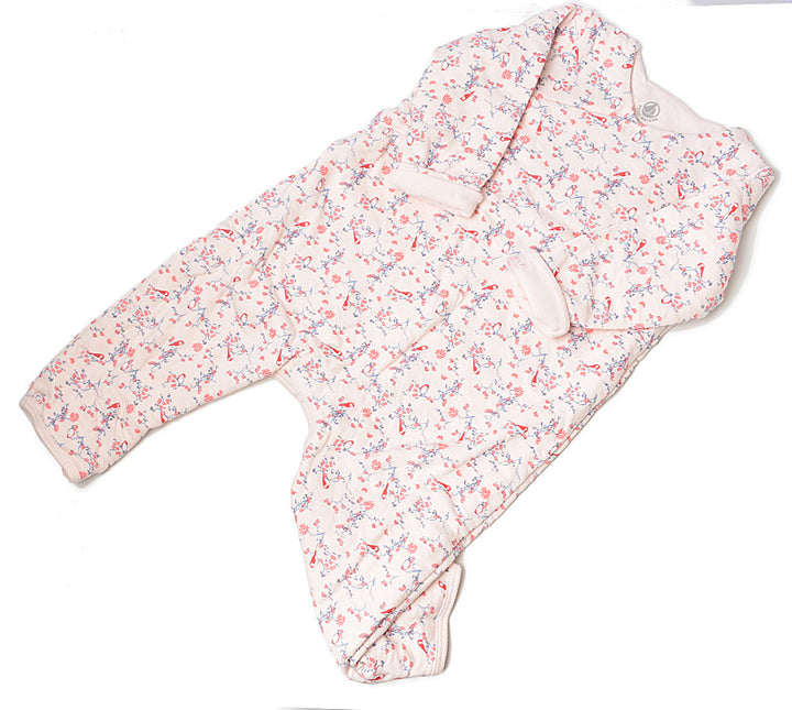 Petit Bateau Baby Girl Long Sleeve Romper in Pristine Condition