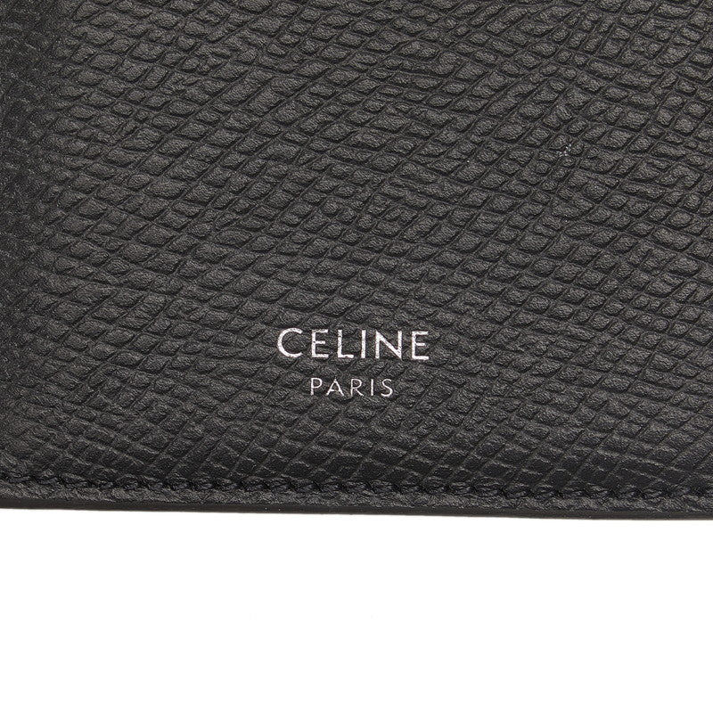 Celine Leather Card Case Black