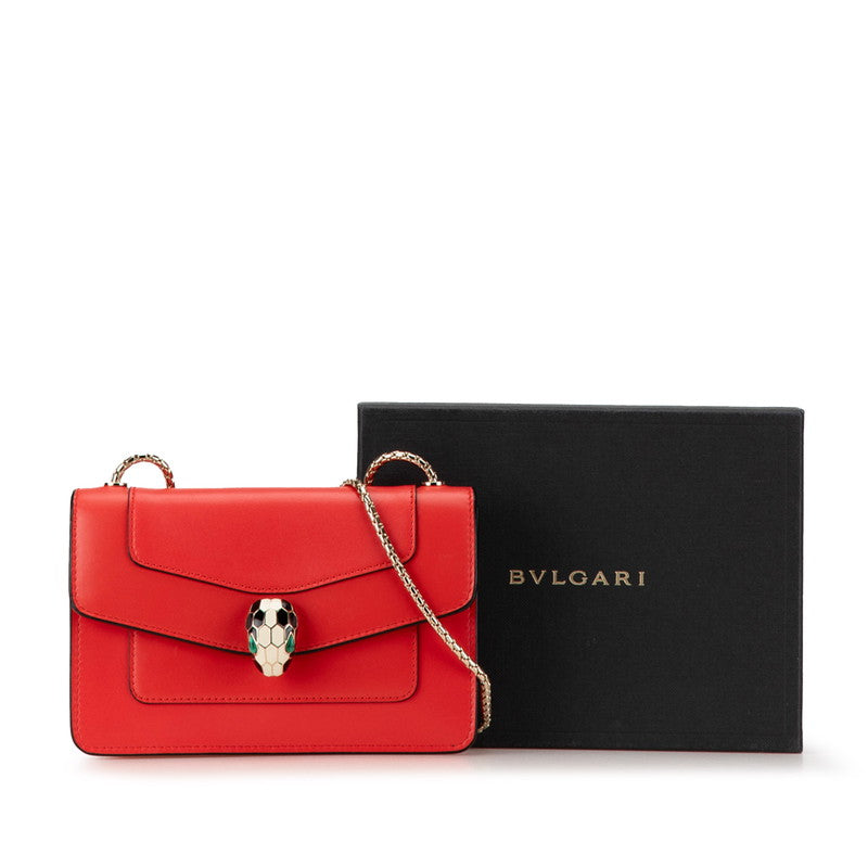 Bvlgari Serpenti Leather Crossbody Bag