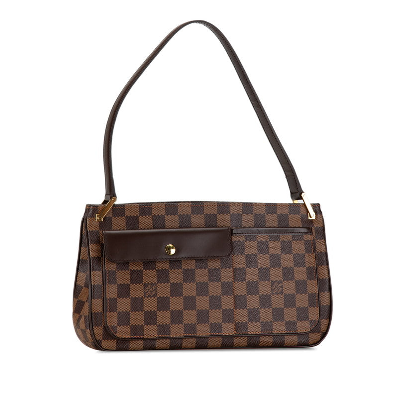 Louis Vuitton Damier Aubagne Shoulder Bag N51129 Brown PVC Leather in Very Good Condition