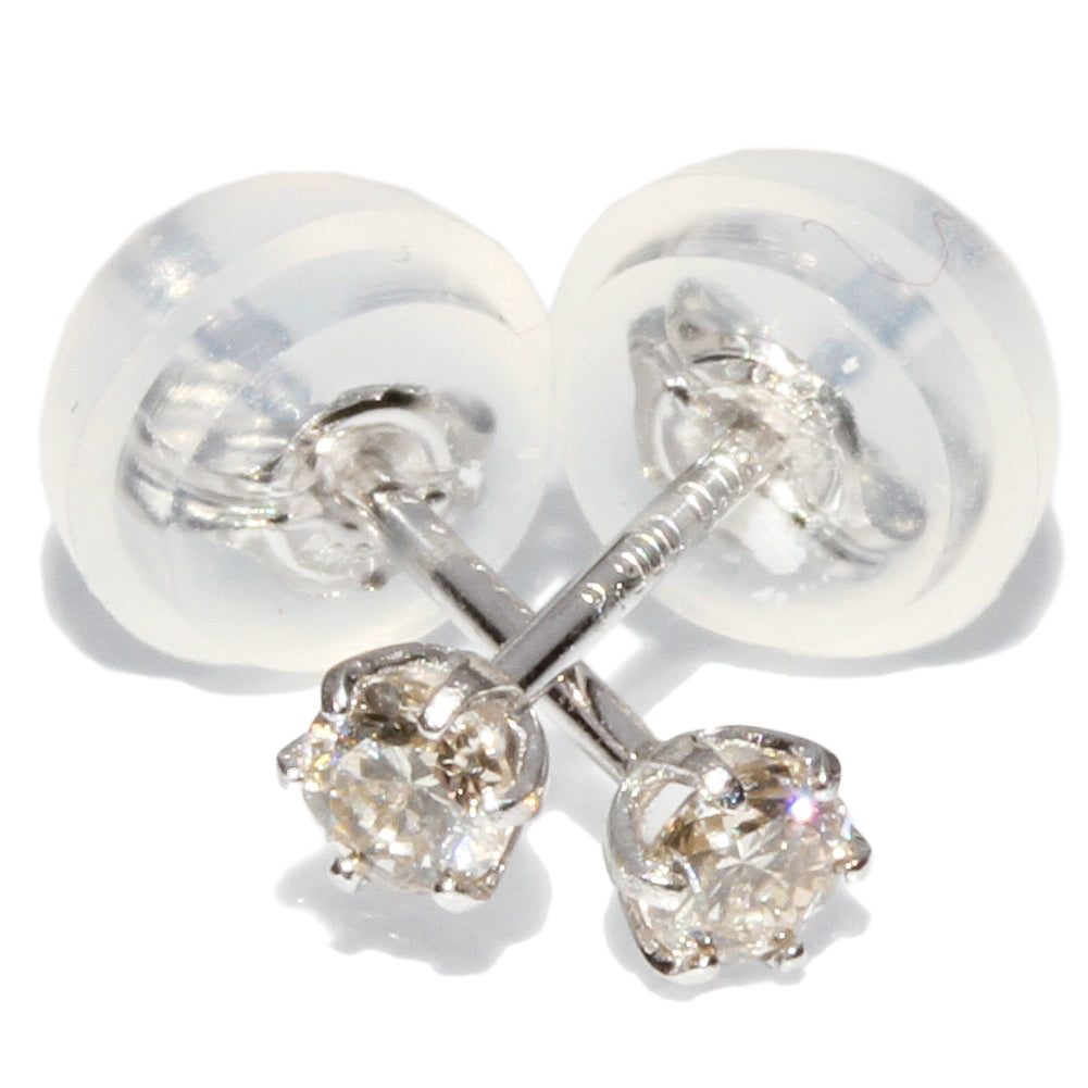 Platinum Pt900 Diamond Earrings