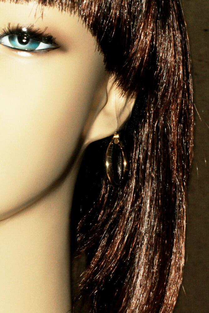 K18YG Yellow Gold Hoop Earrings