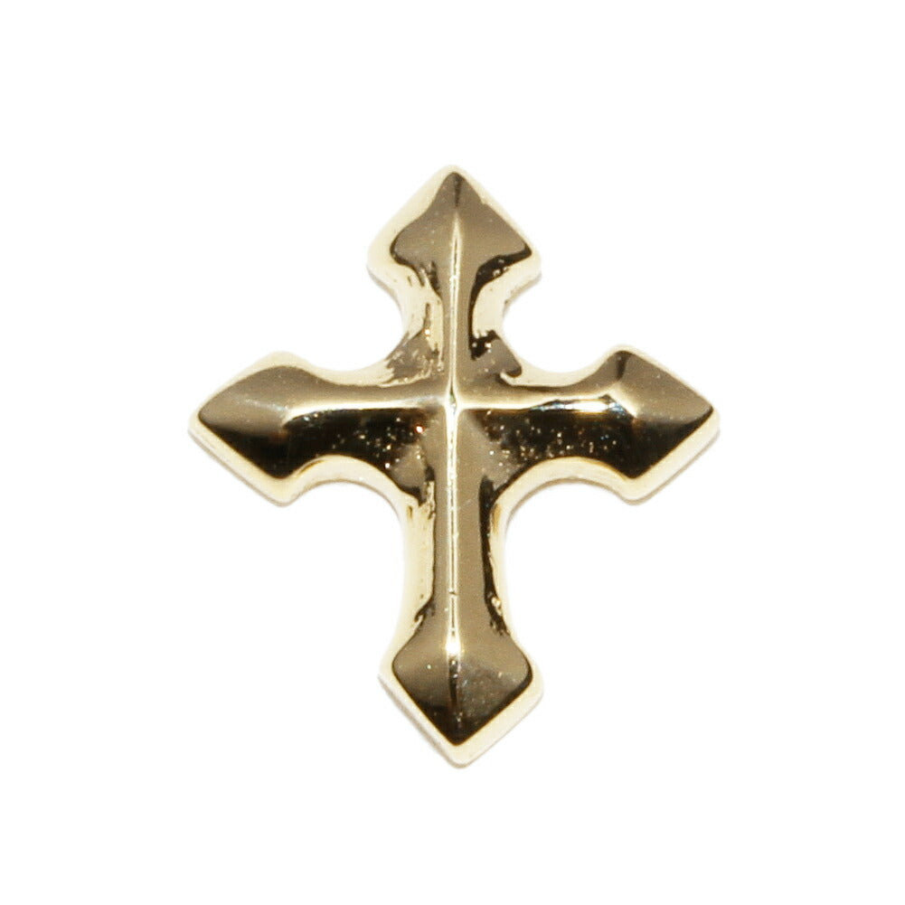 K18YG Yellow Gold Cross Earring Single