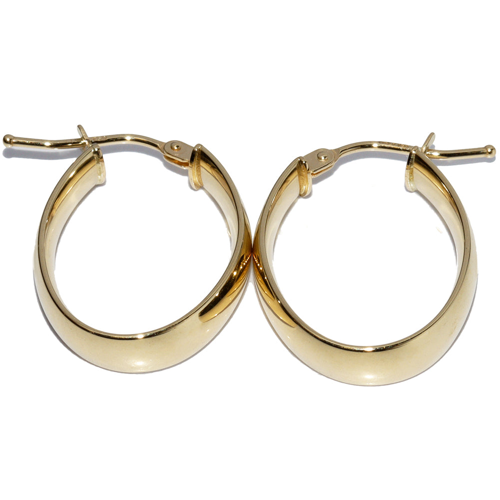 K18YG Hoop Earrings in Pristine Condition