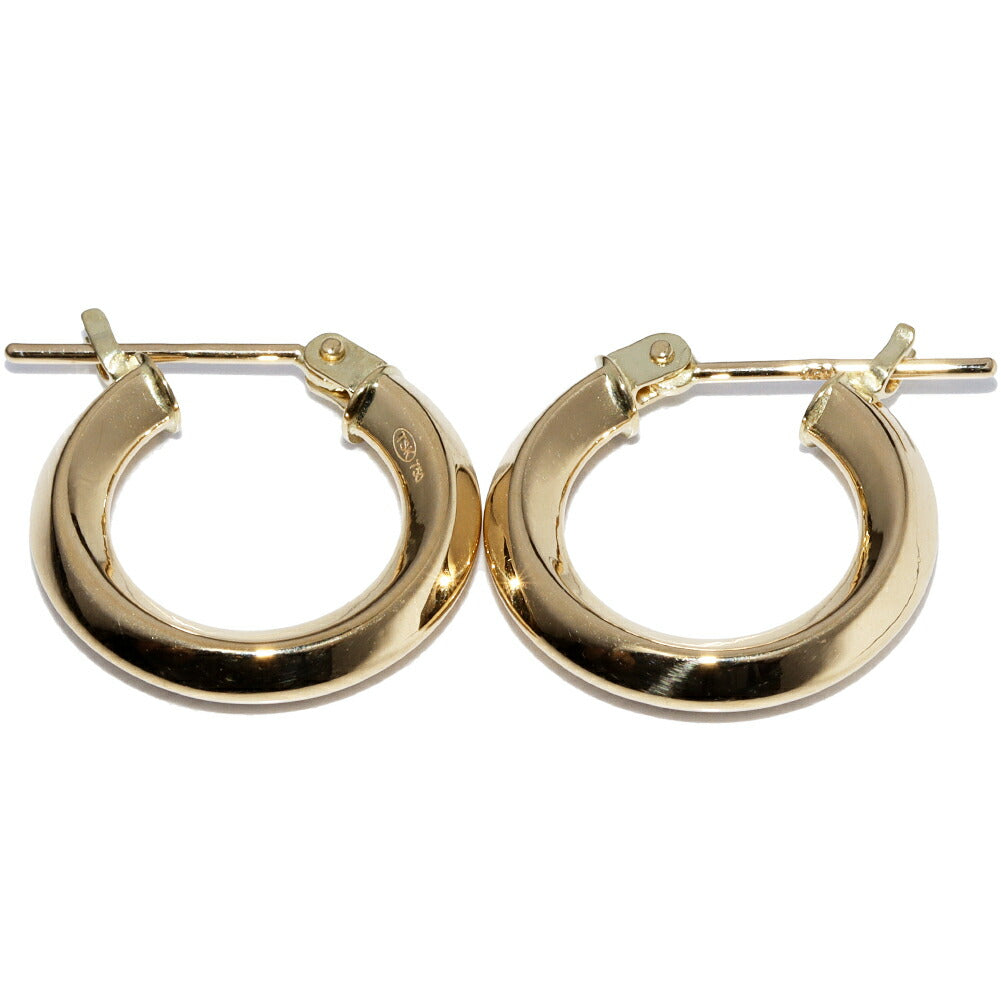 K18YG Hoop Earrings