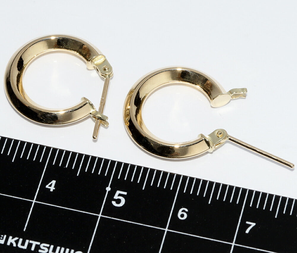 K18YG Hoop Earrings