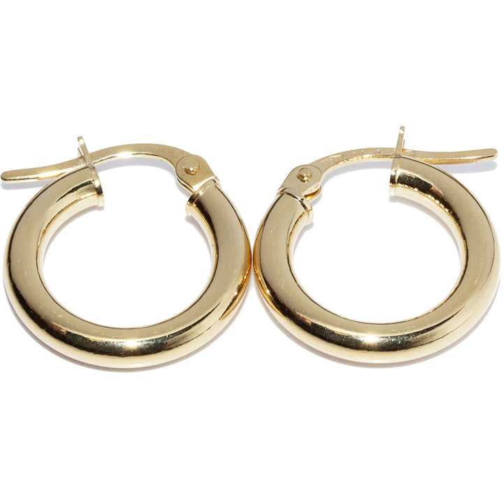 Unoaerre K18YG Hoop Earrings in Pristine Condition