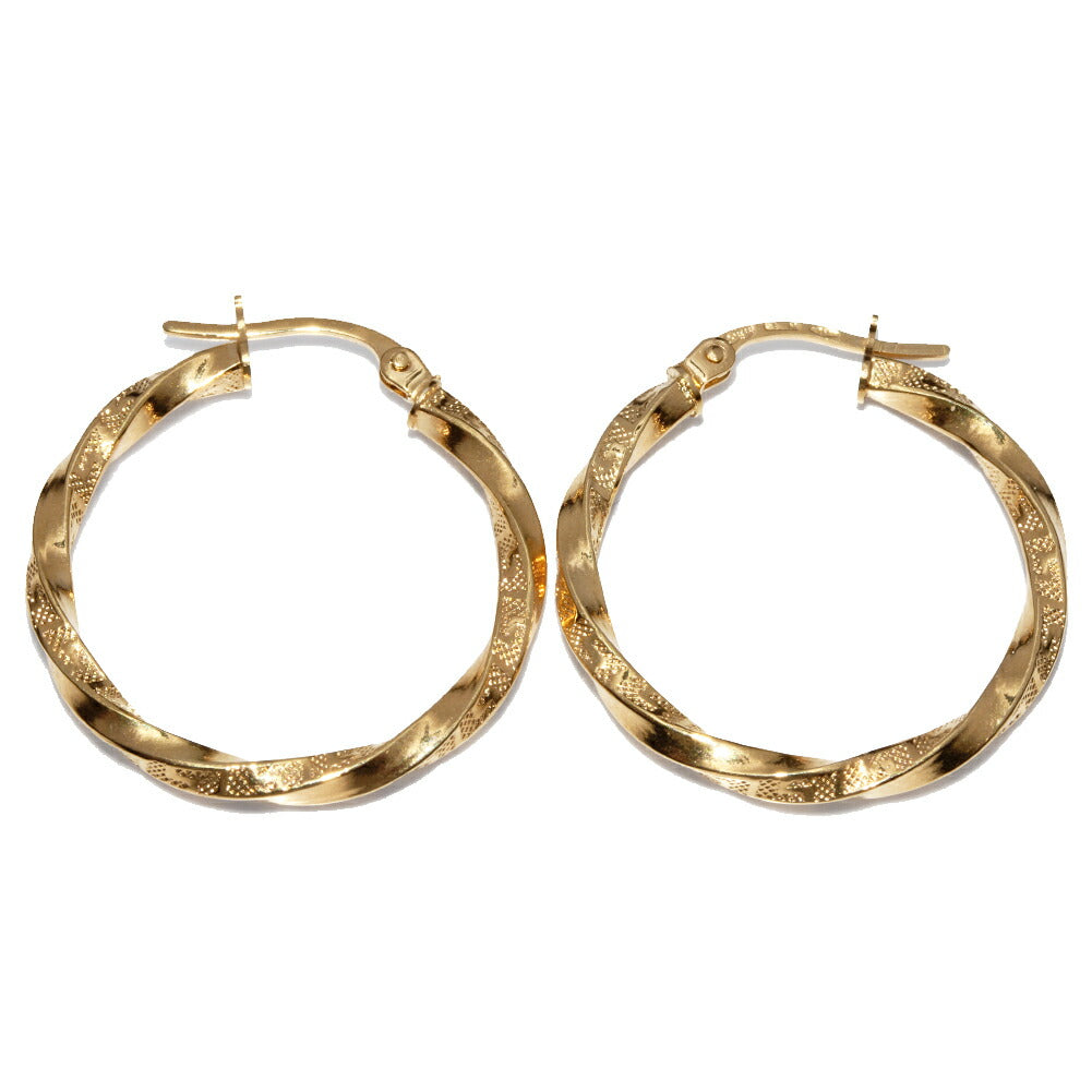 Unoaerre K18YG Hoop Earrings