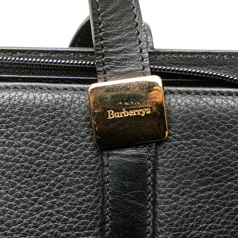 Burberry Nova Check Leather Handbag