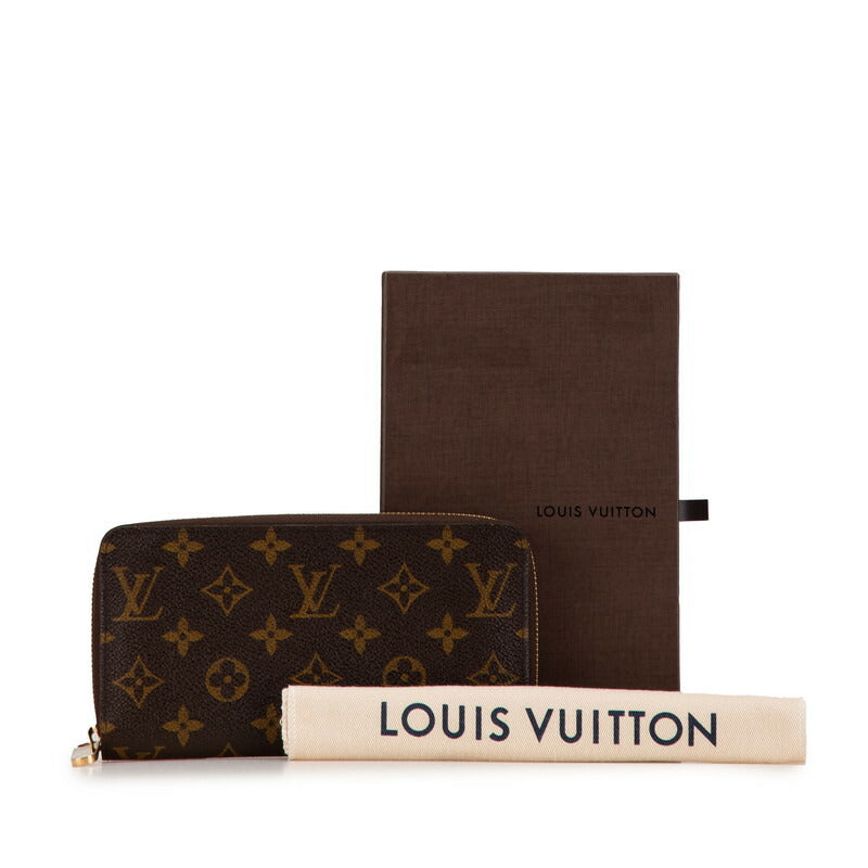 Louis Vuitton Monogram Zippy Wallet Brown