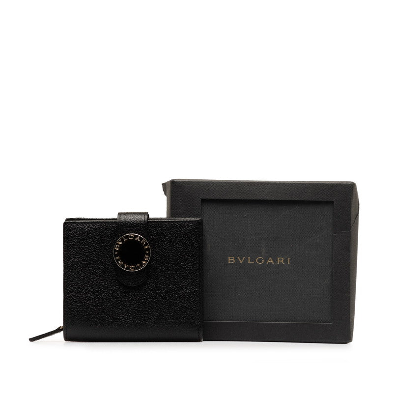 Bvlgari Leather Bvlgari Bvlgari Bifold Wallet 22263 in Great Condition