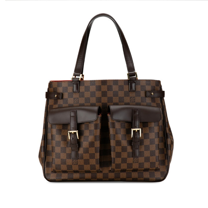 Louis Vuitton Damier Uzes Handbag Tote Bag N51128 Brown PVC Leather