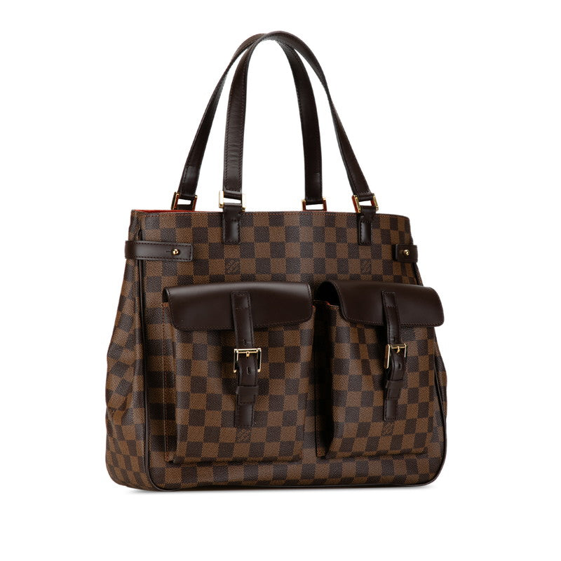 Louis Vuitton Damier Uzes Handbag Tote Bag N51128 Brown PVC Leather