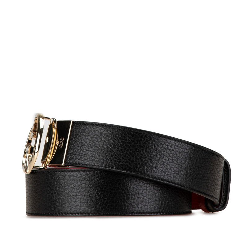 Gucci Reversible Leather Belt Black Red