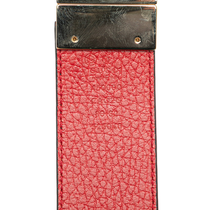 Gucci Reversible Leather Belt Black Red