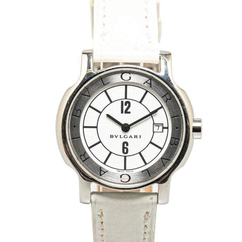 Bvlgari Solo Tempo Quartz Watch ST29S Stainless Steel in Very Good Condition