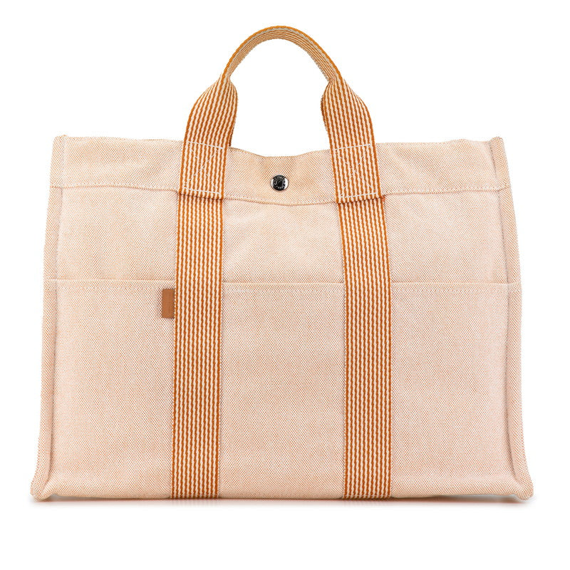 Hermes Canvas New Fourre-Tout MM Tote Bag