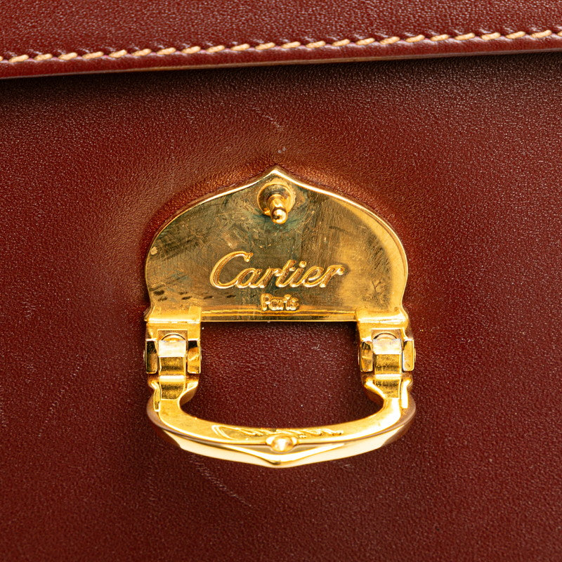 Cartier Must Line Leather Shoulder Bag in Good Condition