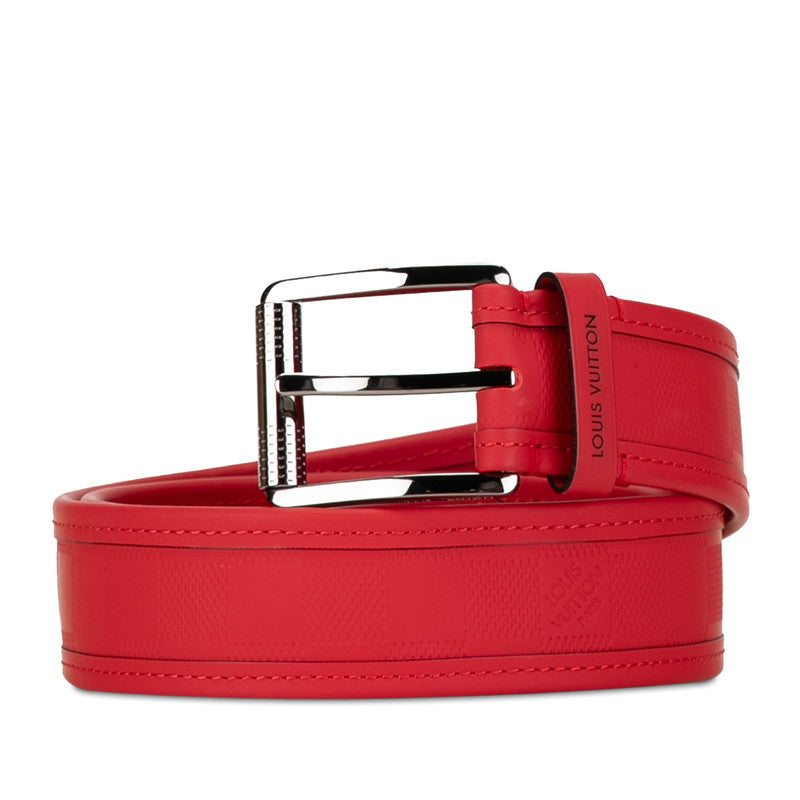 Louis Vuitton Damier Infini Belt M9122 Red in Great Condition