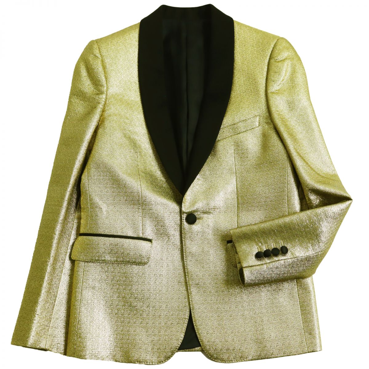 Celine Tailored Jacket Tuxedo Gold Black