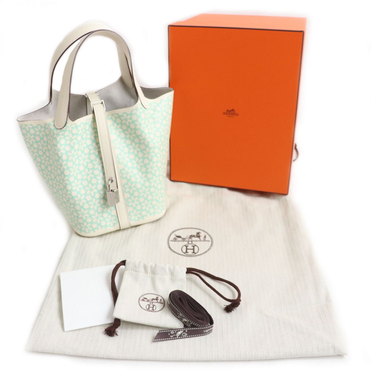 HERMES Picotin Lock PM Swift Nata Handbag