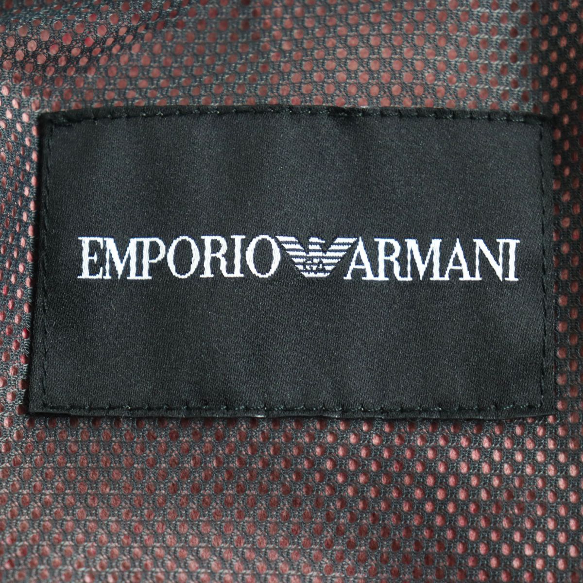 Emporio Armani Lamb Leather Hoodie, Burgundy