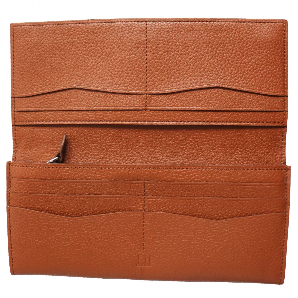 Dunhill Leather Bifold Long Wallet Light Brown