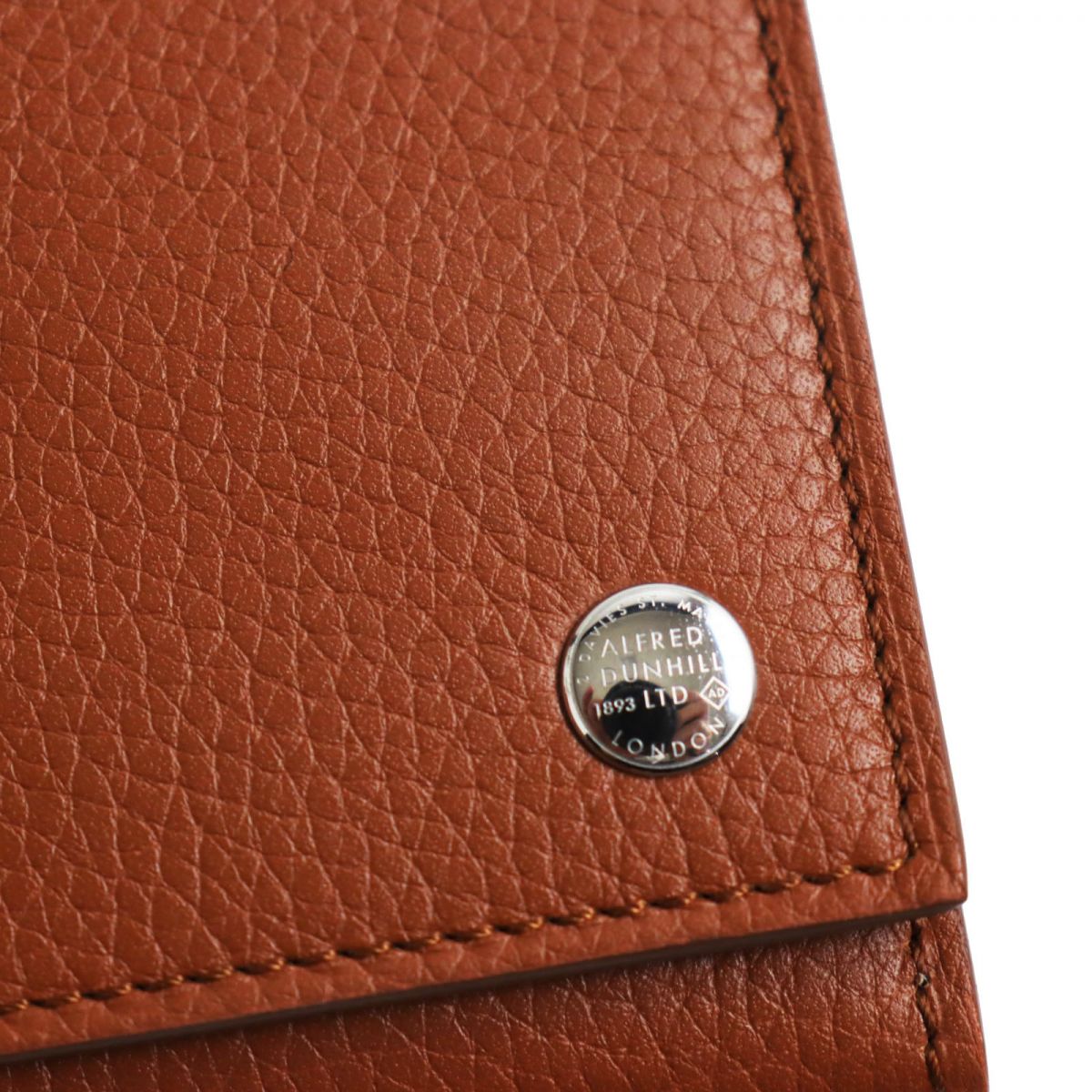 Dunhill Leather Bifold Long Wallet Light Brown