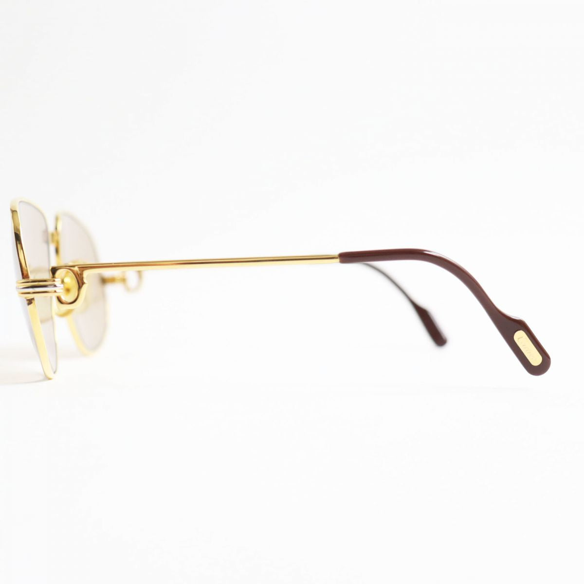 Cartier Trinity Logo Sunglasses Gold/Silver/Bordeaux