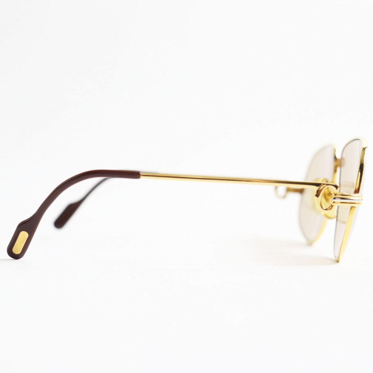 Cartier Trinity Logo Sunglasses Gold/Silver/Bordeaux