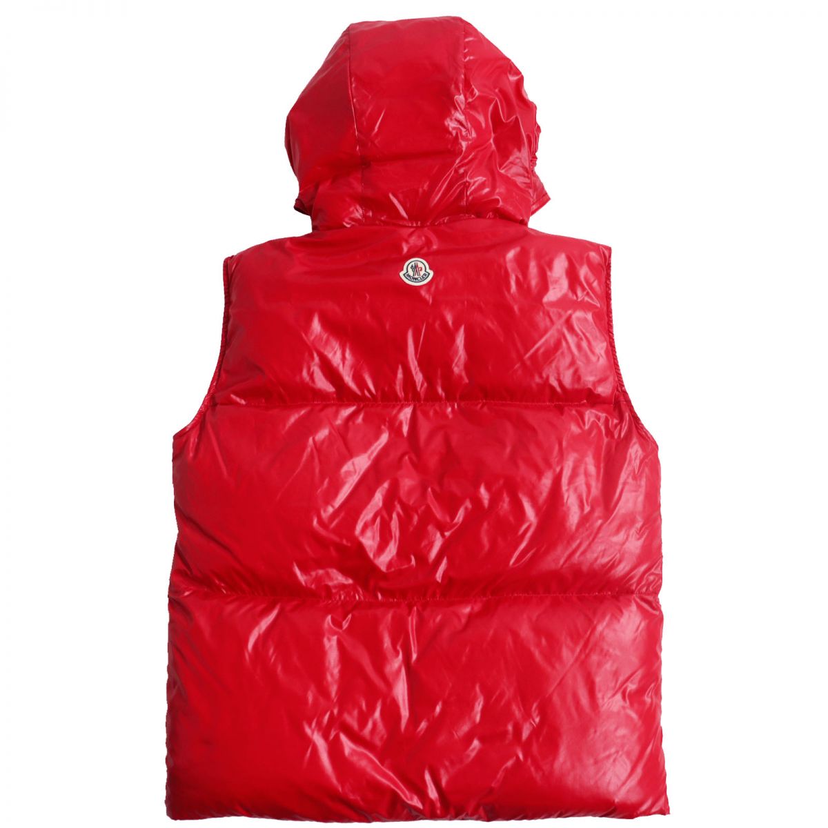 Moncler AGNEAUX Hooded Down Vest Red