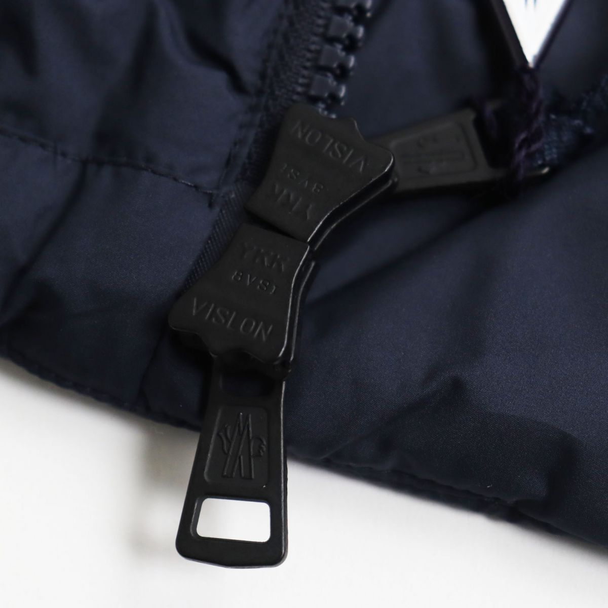 Moncler Glacier Logo Hooded Down Jacket Navy