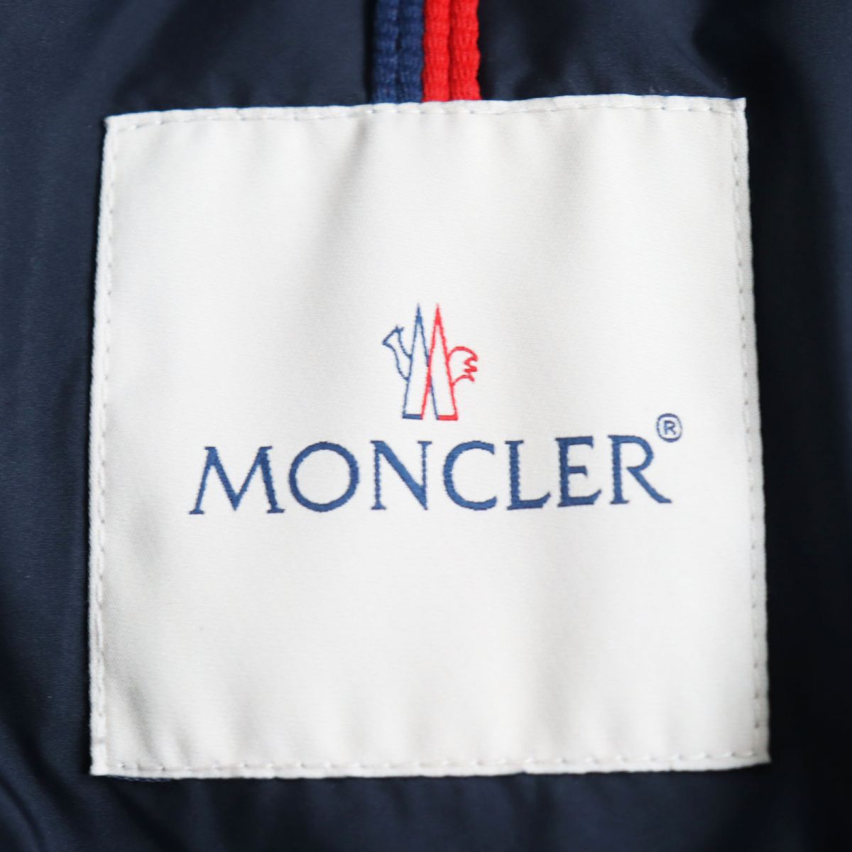 Moncler Glacier Logo Hooded Down Jacket Navy