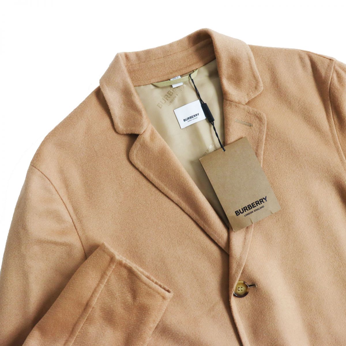 Burberry Cashmere Chester Coat Dark Camel 48