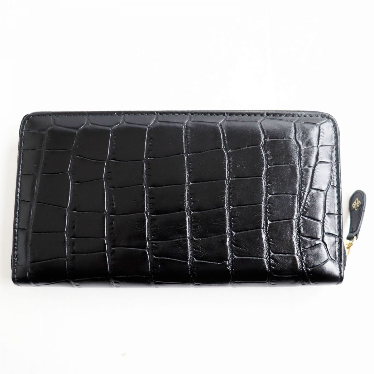 ETTINGER Crocodile Embossed Leather Wallet