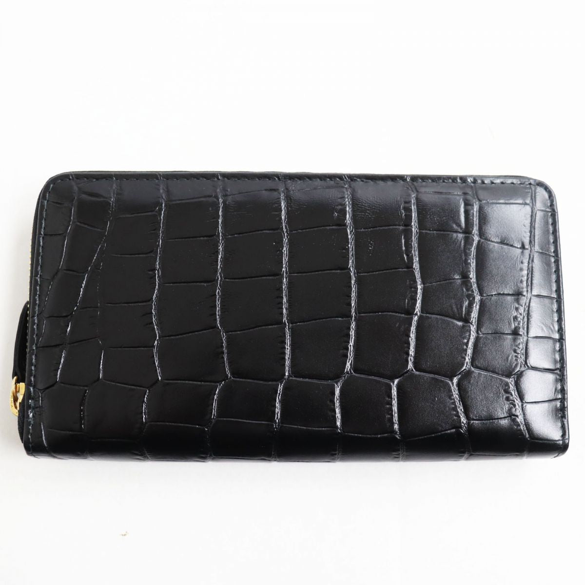 ETTINGER Crocodile Embossed Leather Wallet