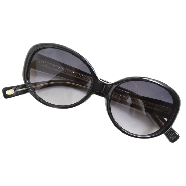 EYEVAN Ondine Oval Sunglasses Black Gold