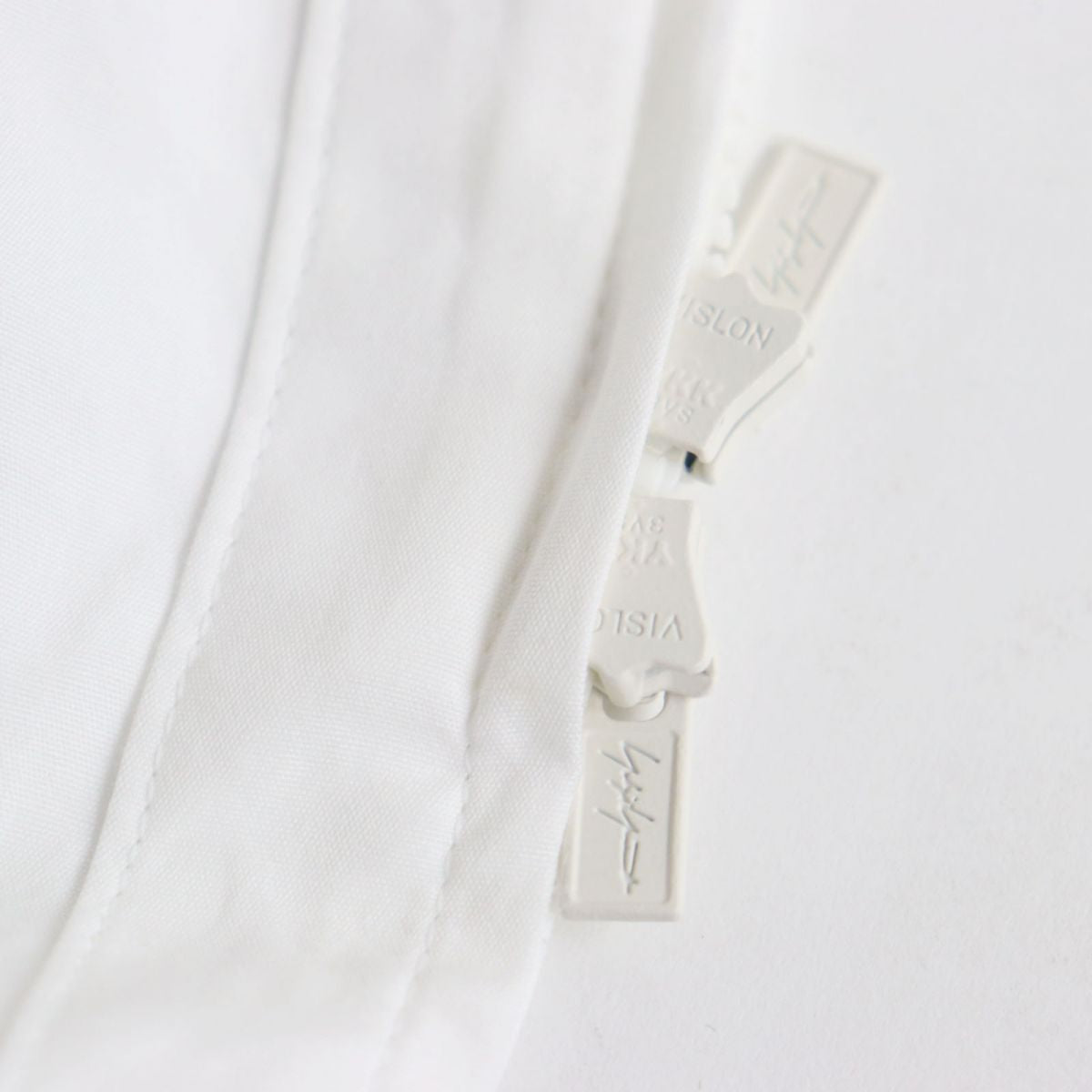 Yohji Yamamoto Embroidery Zip Stand Collar Shirt