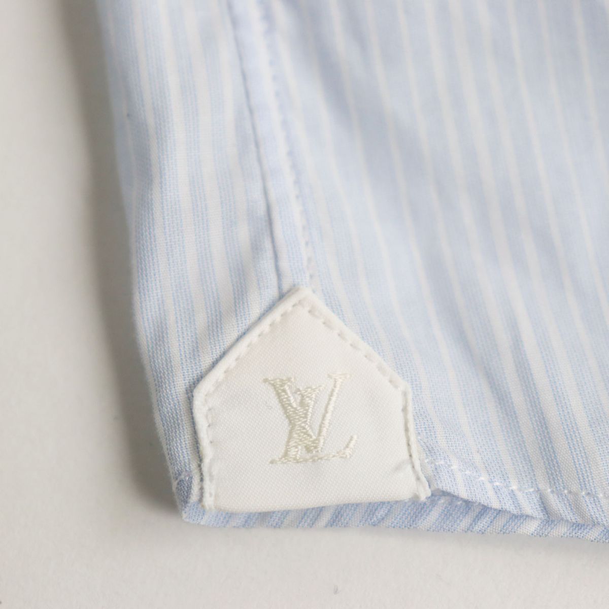 Louis Vuitton Stripe Long Sleeve Shirt Blue White