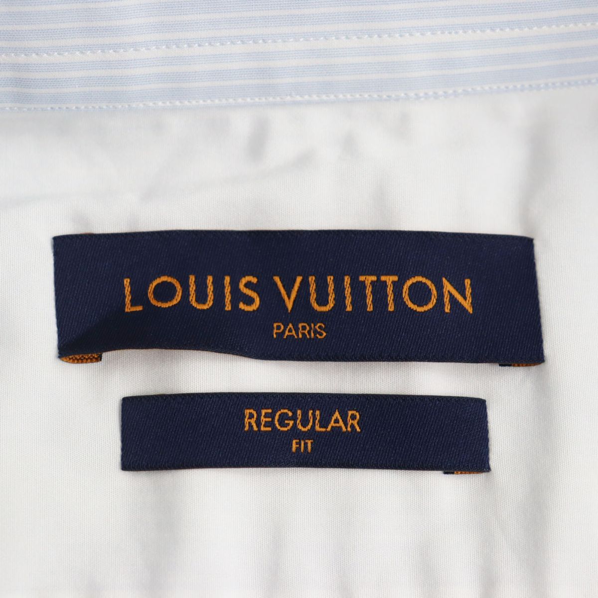 Louis Vuitton Stripe Long Sleeve Shirt Blue White