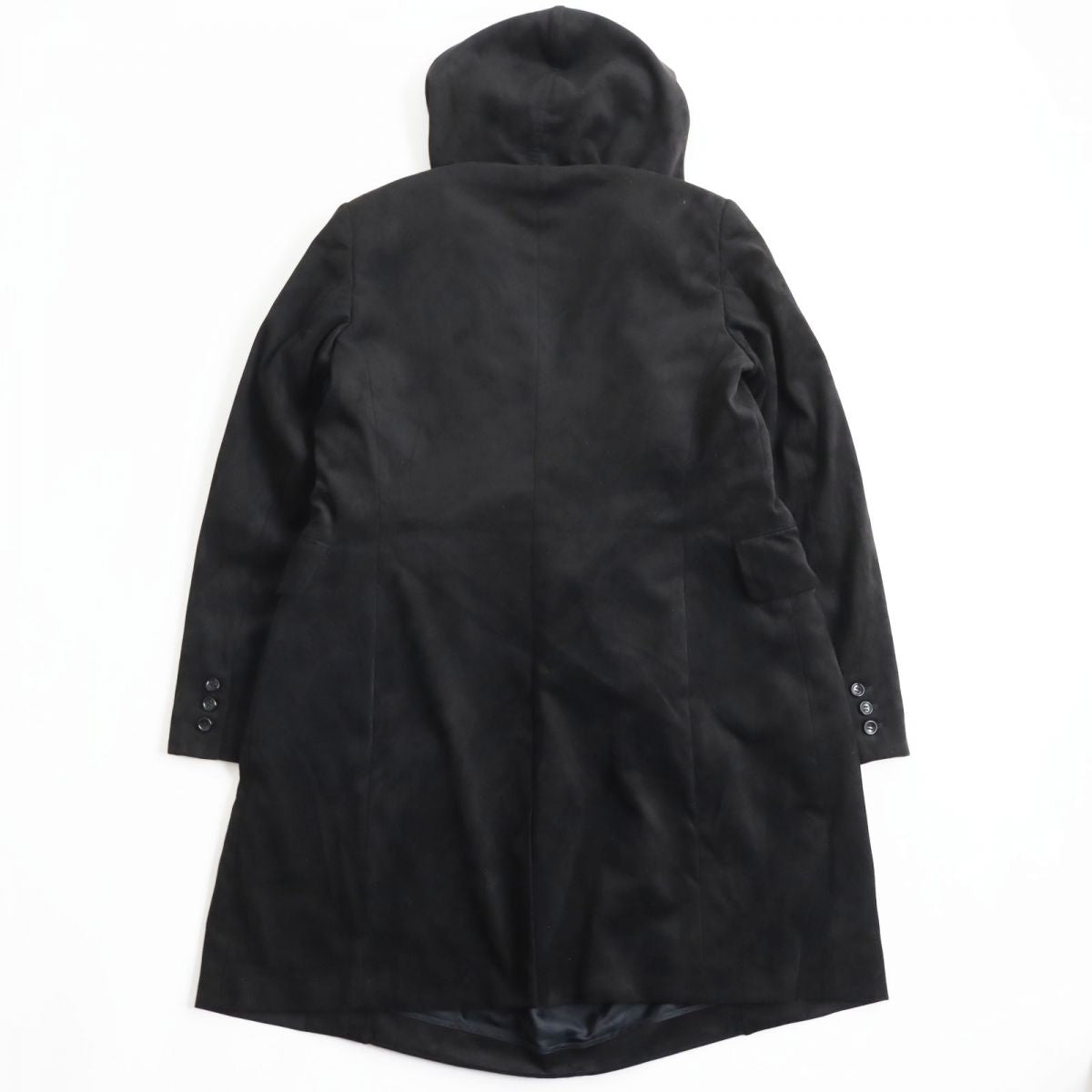 Comme des Garcons Suede-like Pullover Hooded Coat S