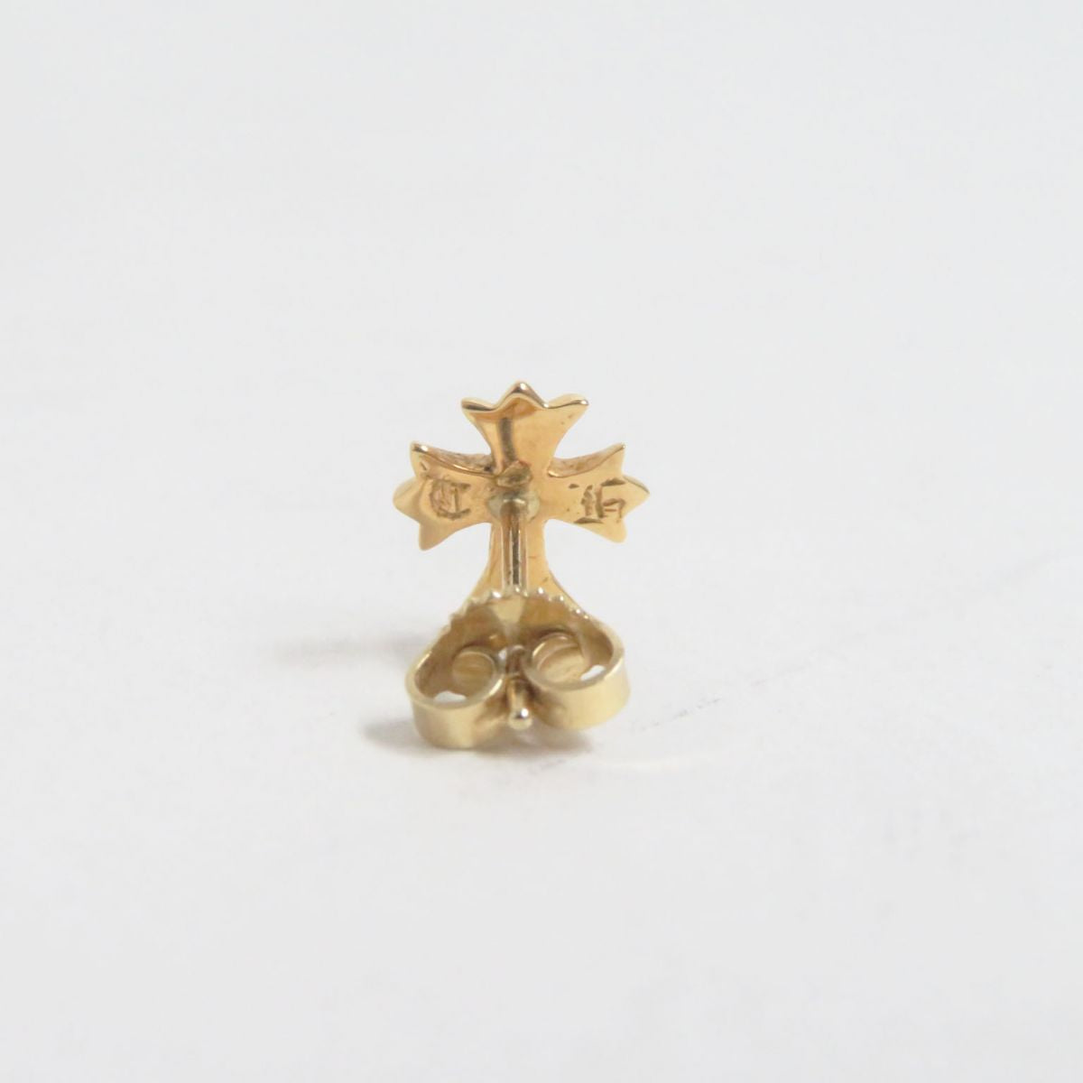 Chrome Hearts 22K Diamond Cross Stud Earring