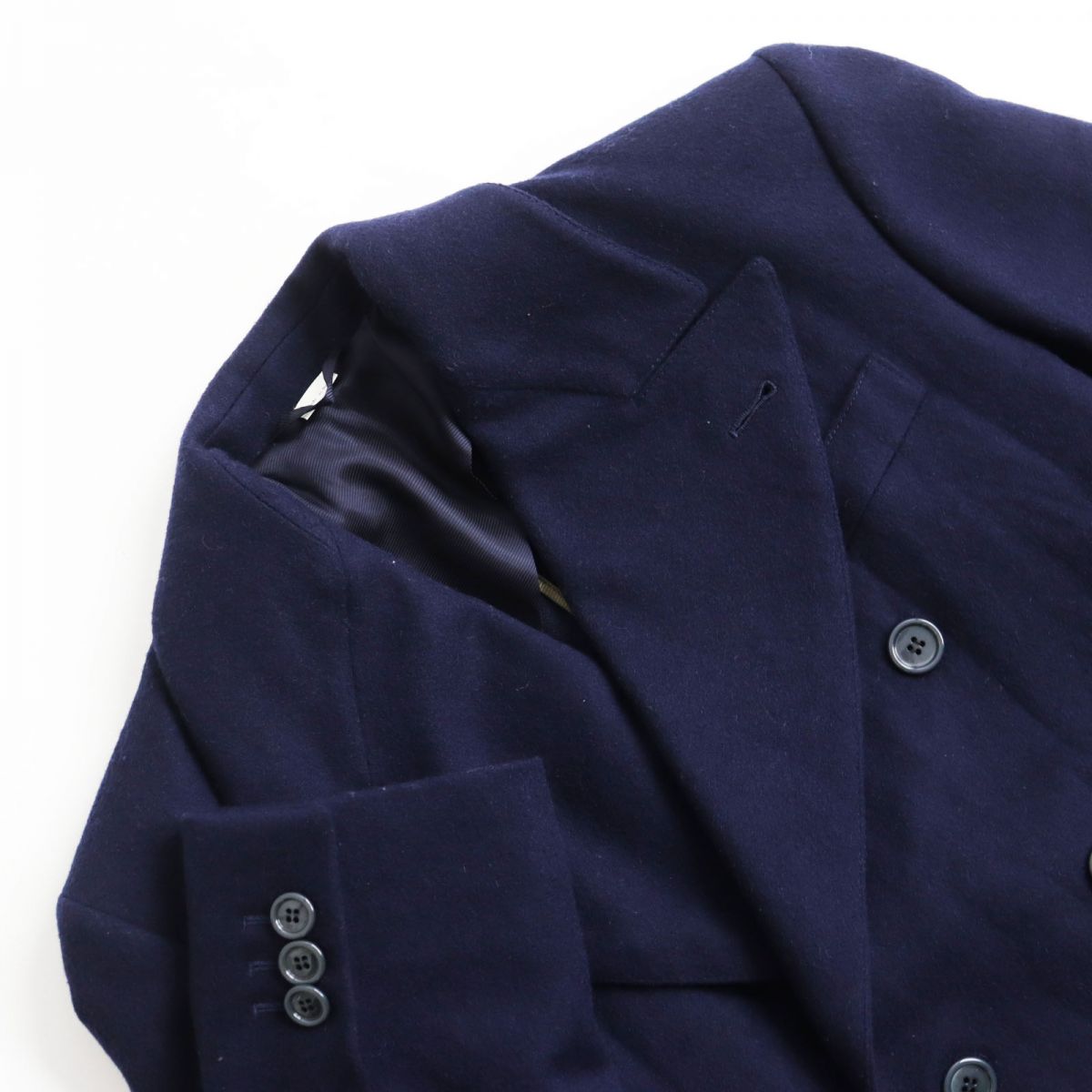 Gucci Wool Double-Breasted Jacket Navy